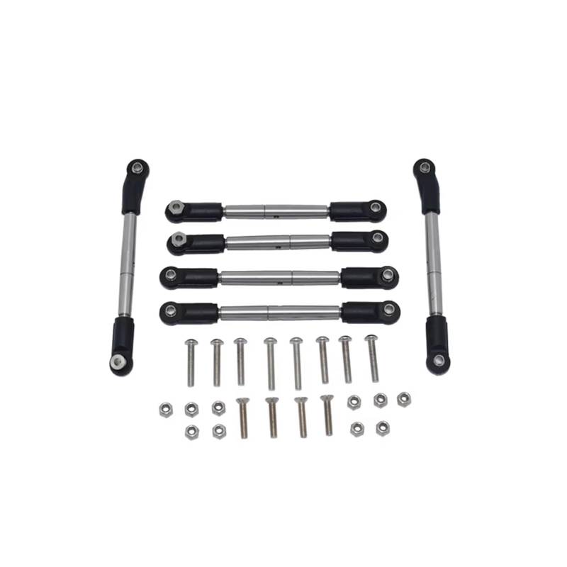 QWHTYO RC Cars Teile Kompatibel Mit LOSI Für Lasernut U4 Für Tenacity DB Pro 1/10 Metall Vorne Spurstange Und Hinterarm Spurstange LOS231057 LOS234022 von QWHTYO