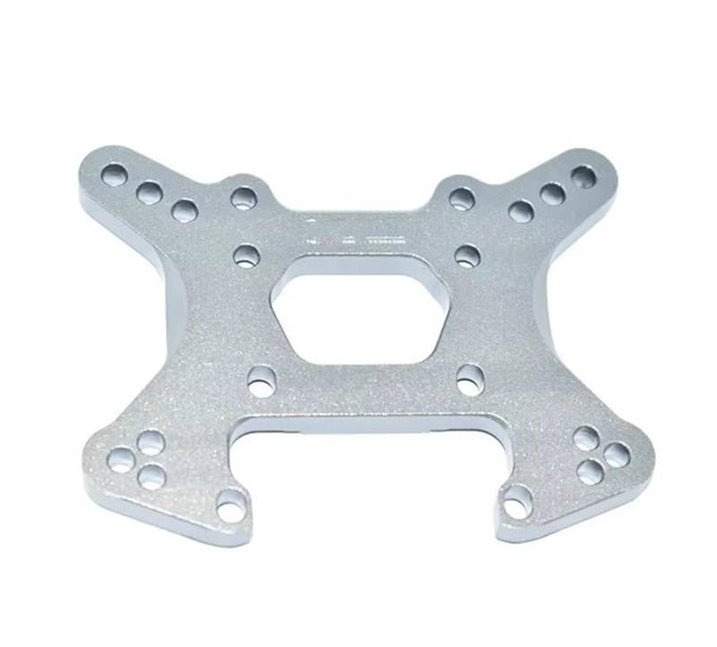 QWHTYO RC Cars Teile Kompatibel Mit LOSI Für Lasernut U4 Für Tenacity Für DB Pro 1/10 RC Auto Metall Front Shock Tower Front Shock Absorber Halterung Platte(Silver) von QWHTYO