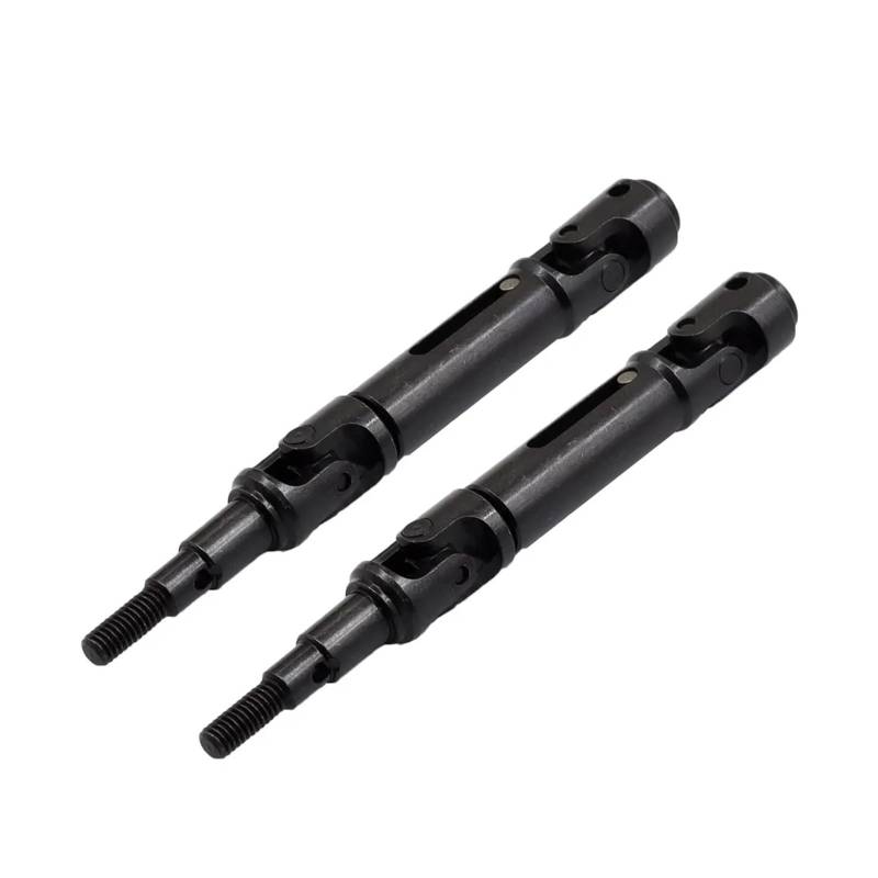 QWHTYO RC Cars Teile Kompatibel Mit MJX 14209 14210 1/14 RC Car Upgrade-Teile-Zubehör 2 Stück Metall-Antriebswelle CVD-Antriebswelle(Black) von QWHTYO