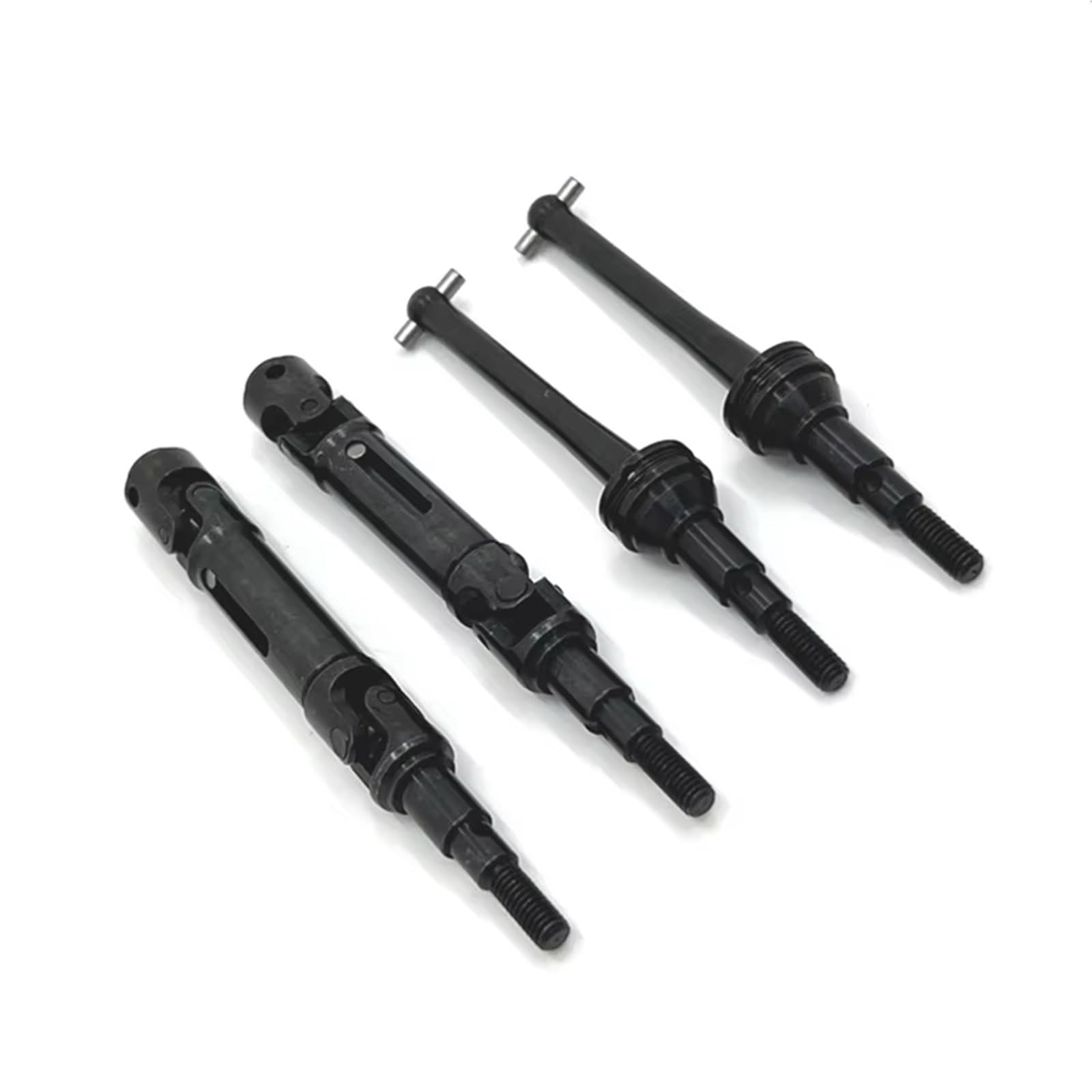 QWHTYO RC Cars Teile Kompatibel Mit MJX 14209 14210 1/14 RC Für Modellautoteile, Metall-Upgrade Der Vorderen Und Hinteren Antriebswelle CVD(Black) von QWHTYO