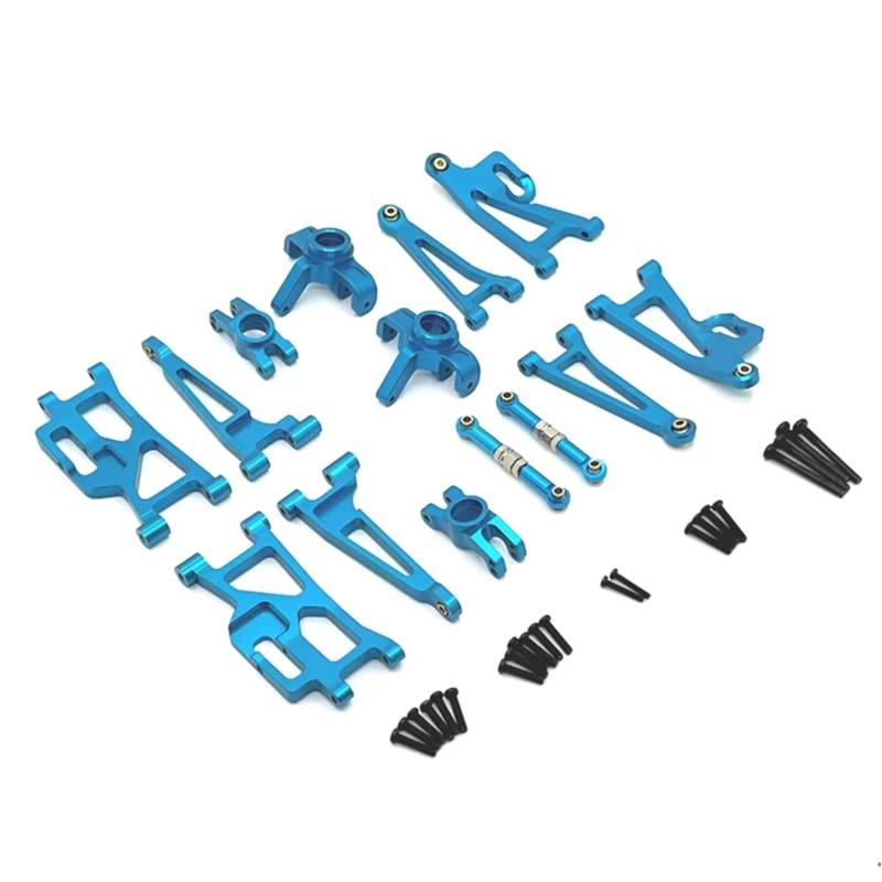 QWHTYO RC Cars Teile Kompatibel Mit MJX Für Hyper Für Go 14209 14210 H14BM Aluminium Upgrade Und Modifikation Teile Und Zubehör 1/14 Fernbedienung Auto(Blue) von QWHTYO