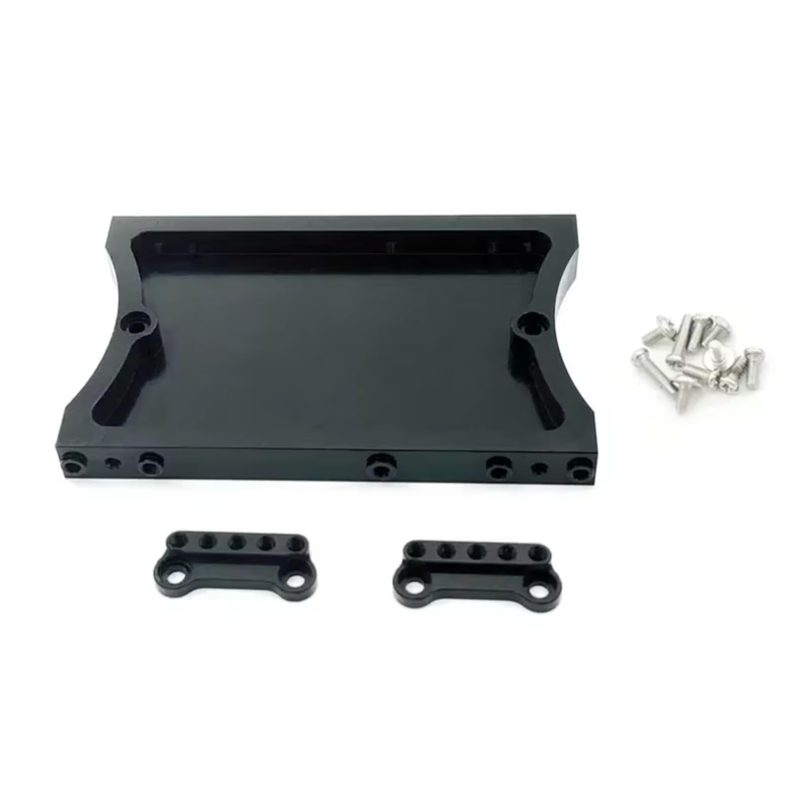 QWHTYO RC Cars Teile Kompatibel Mit MN D90 D91 D96 Für MN98 99S RC-Auto-Upgrade-Teile, 1 Satz Metall-Stoßdämpferhalterung Und Metall-Heckträger(Black) von QWHTYO