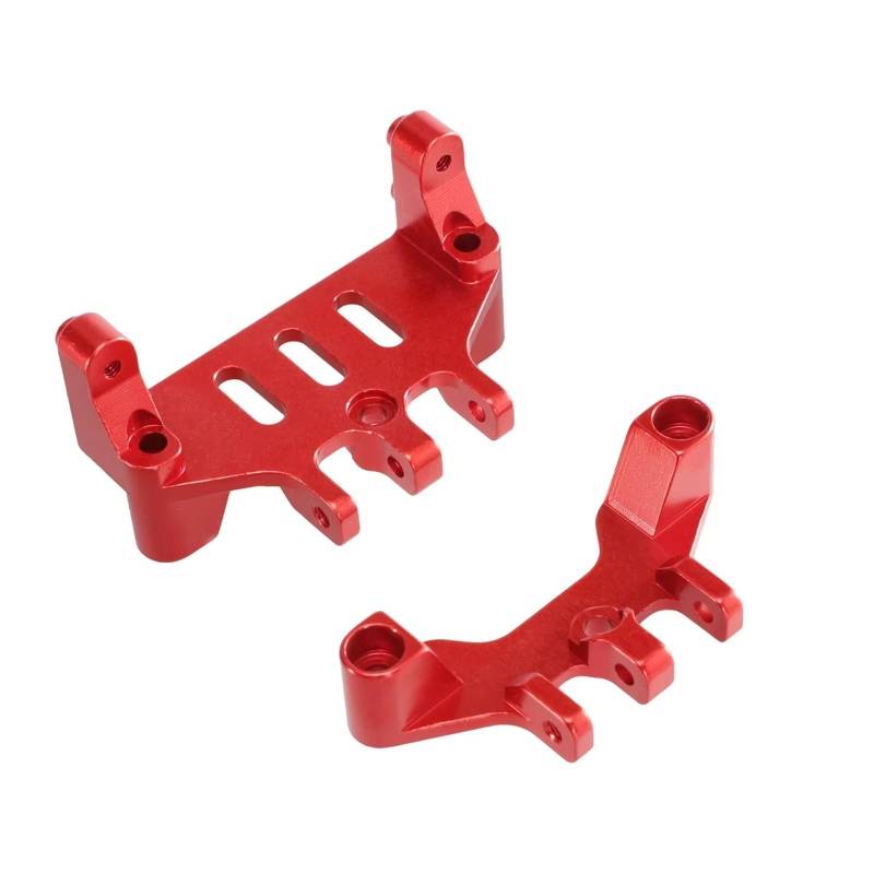 QWHTYO RC Cars Teile Kompatibel Mit MN128 MN86 G500 Aluminiumlegierung Vorne Und Hinten Zugstange Für Sitzruderbasis Fernbedienung Auto Upgrade Ersatzteile(Red) von QWHTYO
