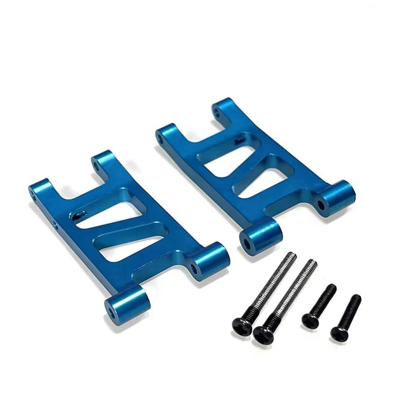 QWHTYO RC Cars Teile Kompatibel Mit Mjx Für Hyper Für Go 14301 14302 14303 1/14 Fernbedienung Auto Modifizierte Teile Verbesserte Metall Hinten Unten Für Schwinge(Blue) von QWHTYO