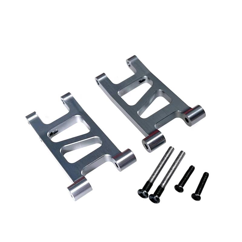 QWHTYO RC Cars Teile Kompatibel Mit Mjx Für Hyper Für Go 14301 14302 14303 1/14 Fernbedienung Auto Modifizierte Teile Verbesserte Metall Hinten Unten Für Schwinge(Gray) von QWHTYO