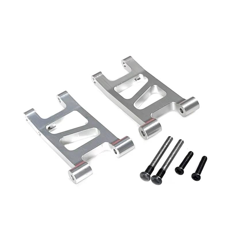 QWHTYO RC Cars Teile Kompatibel Mit Mjx Für Hyper Für Go 14301 14302 14303 1/14 Fernbedienung Auto Modifizierte Teile Verbesserte Metall Hinten Unten Für Schwinge(Silver) von QWHTYO