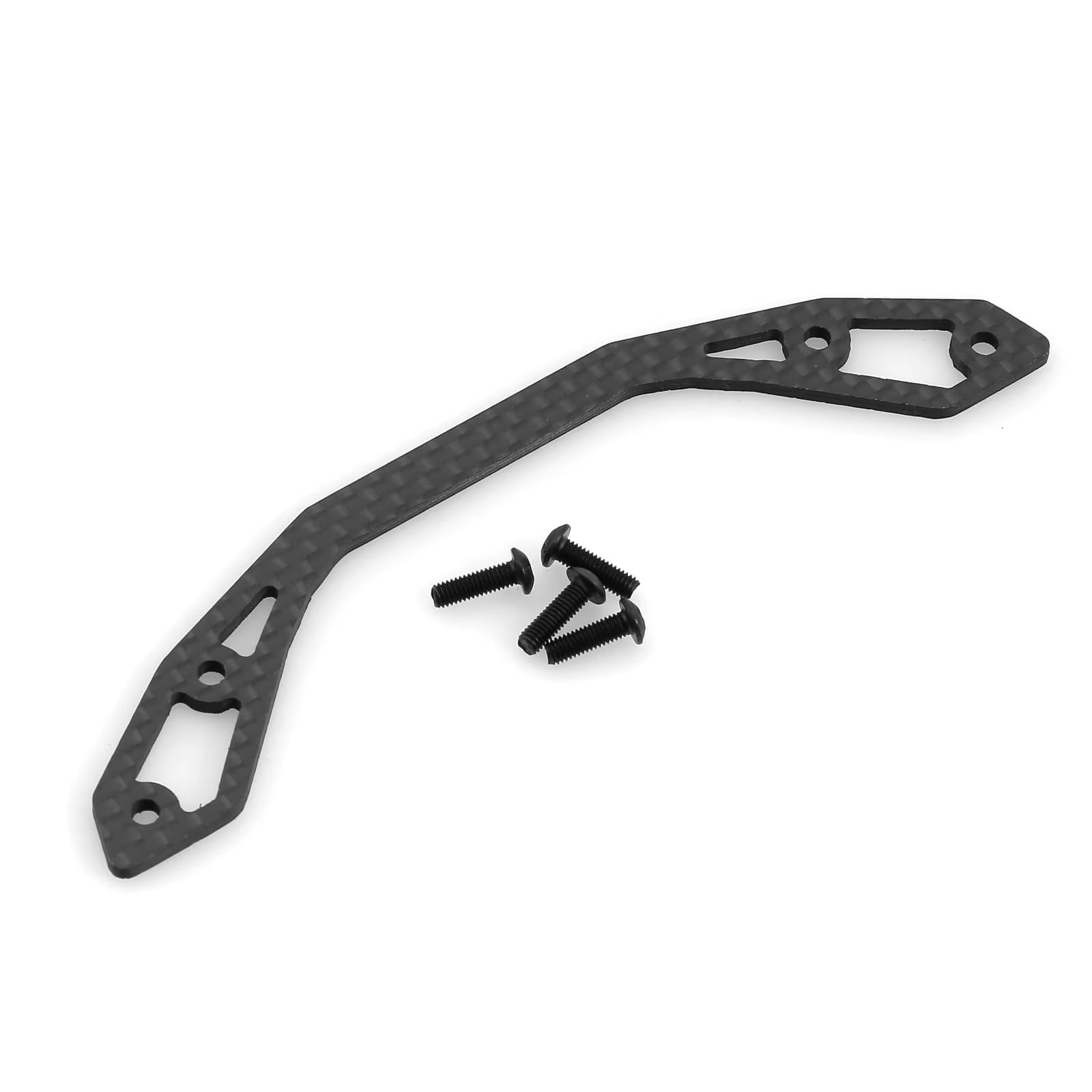 QWHTYO RC Cars Teile Kompatibel Mit Tamiya XV01 1/10 RC-Auto-Upgrade-Teile Zubehör Carbon Fiber Pattern Stoßfänger-Stützplatte QWHTYO RC Cars Teile Kompatibel Mit Tamiya XV01 1/10 RC-Auto-Upgrade-Teile Zubehör Carbon Fiber Pattern Stoßfänger-Stützplatte von QWHTYO