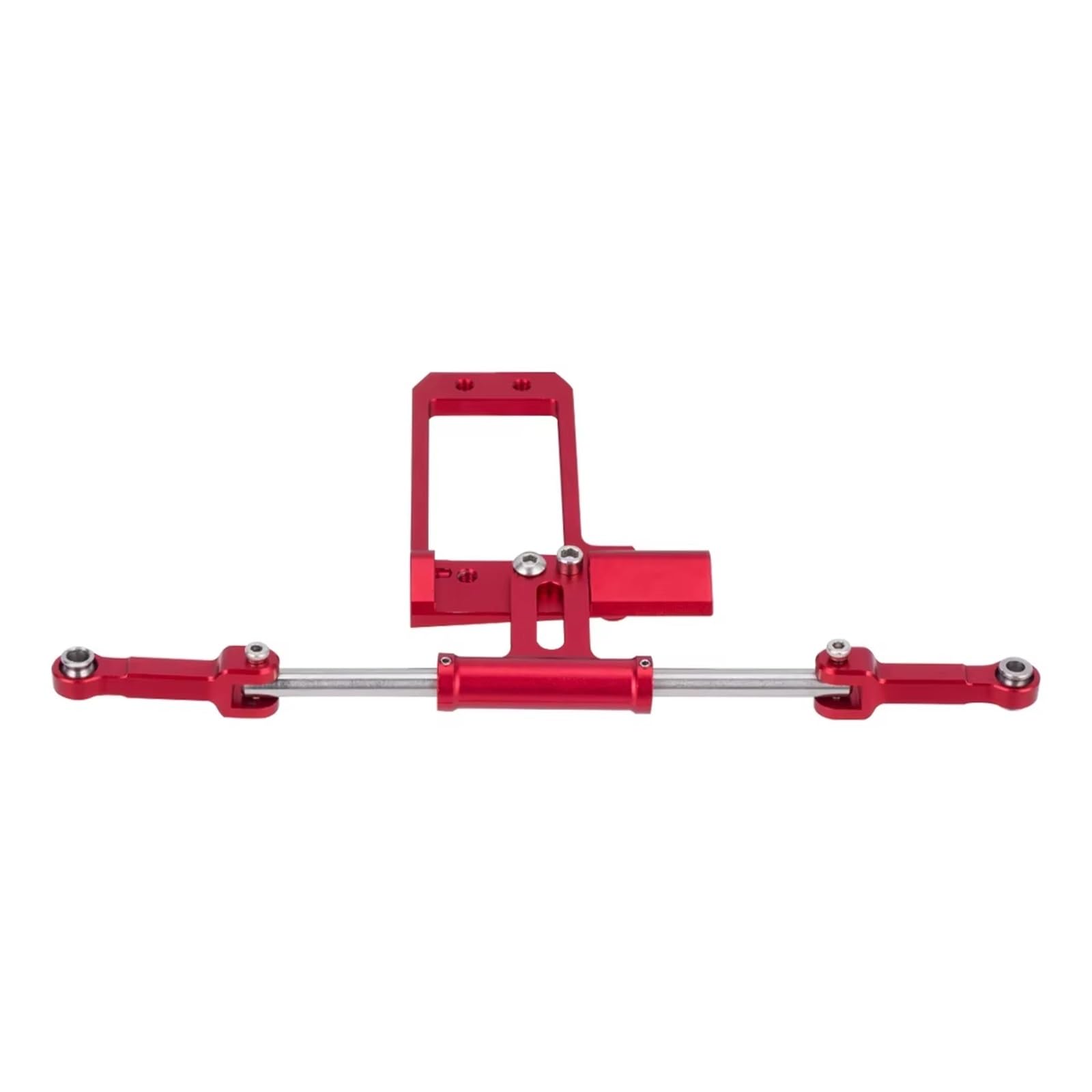 QWHTYO RC Cars Teile Kompatibel Mit VP VS4-10 1/10 RC Crawler Car Portalachse Aluminiumlegierung Bta Servo Mount Scale Hydraulic Steering Link Upgrade Kit(Red) von QWHTYO