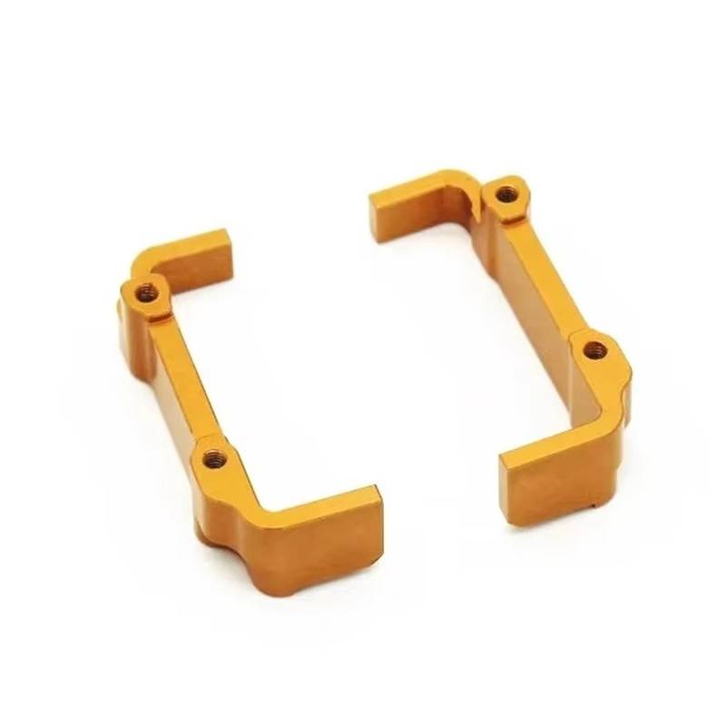 QWHTYO RC Cars Teile Kompatibel Mit WLtoys 144010 144001 144002 124016 124017 124018 124019 Metall Upgrade Retrofit Batteriehalter RC Autoteile(Yellow) von QWHTYO