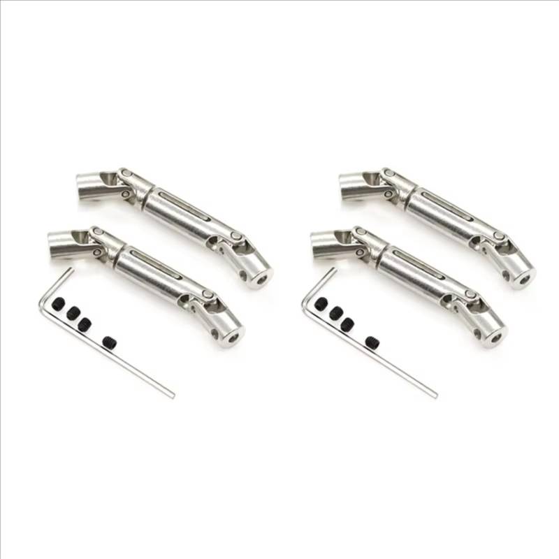 QWHTYO RC Cars Teile Kompatibel Mit WPL D12 C24 C34 B14 B24 B16 B36 Für MN D90 Für MN99S Für Henglong RC-Autoteilezubehör Metall-CVD-Antriebswelle von QWHTYO