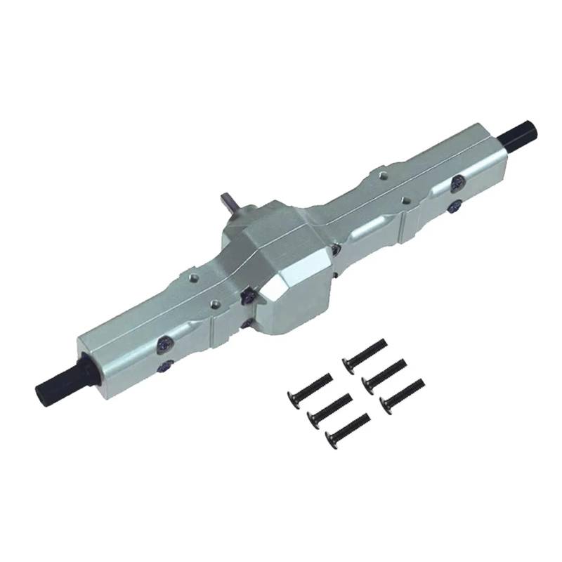 QWHTYO RC Cars Teile Kompatibel Mit WPL Für Henglong Für Feiyu Für JJRC D12 Militärkarte Fernbedienung Auto Upgrade-Modifikationsteile Hinterachse Insgesamt(Gray) von QWHTYO