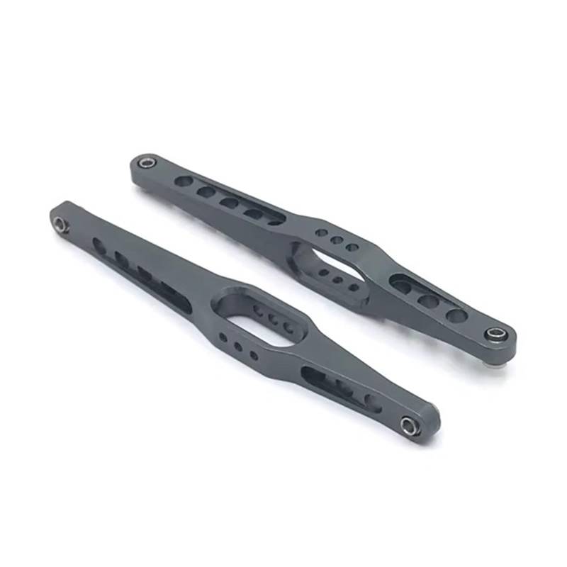 QWHTYO RC Cars Teile Kompatibel Mit Wltoys 12423 12427 12428 12429 Aluminiumlegierung Unterstützung Hinterarm Fernbedienung Auto Upgrade Teile Zubehör(Gray) von QWHTYO