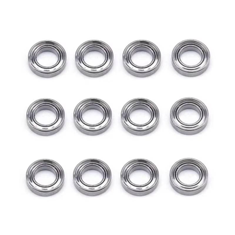 QWHTYO RC Cars Teile Kompatibel Mit Wltoys 144001 124019 124018 RC Auto Upgrade Teile 12Pcs 4x7x2mm Lager Ersatz Zubehör von QWHTYO
