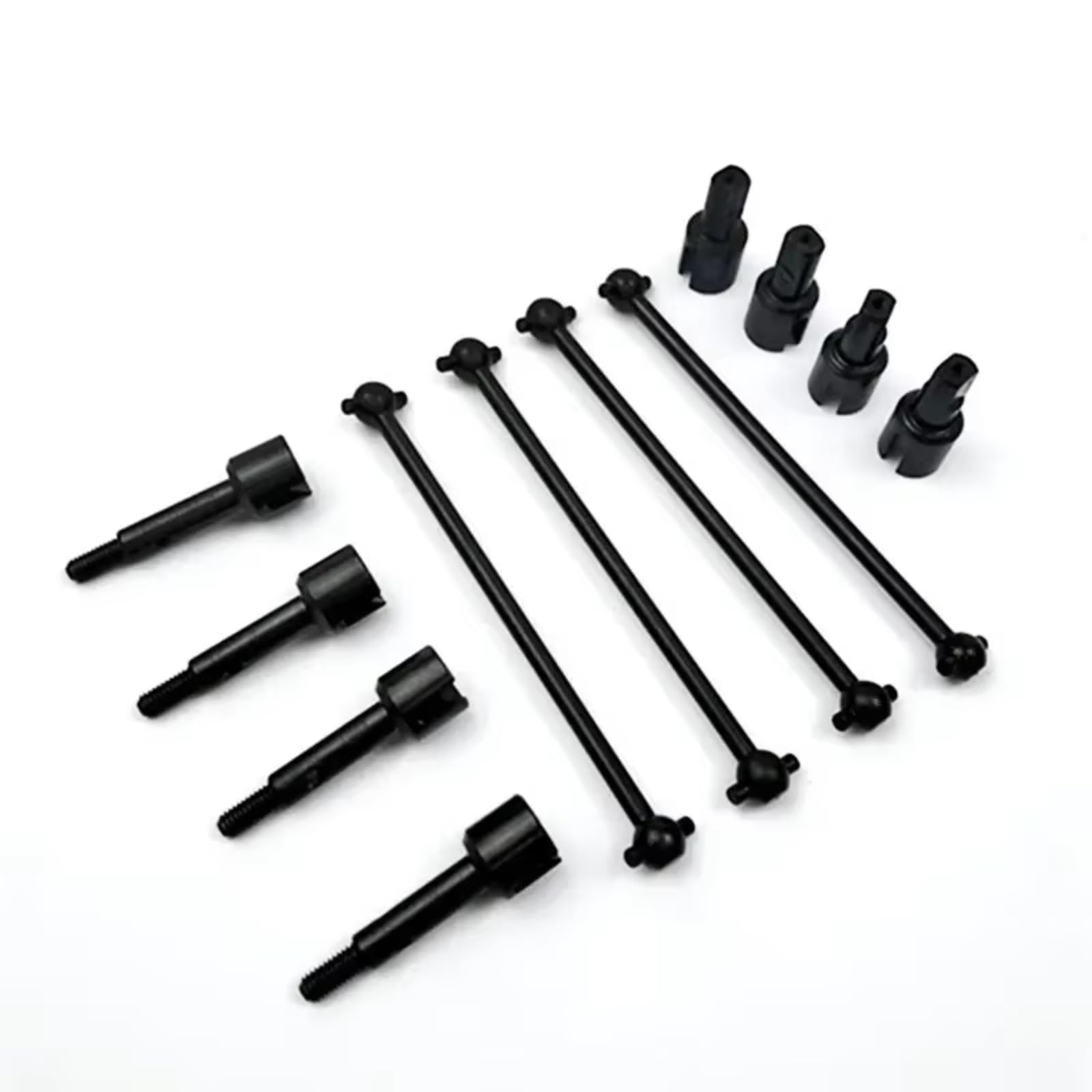 QWHTYO RC Cars Teile Kompatibel Mit Wltoys 144001 124019 124018 RC-Auto-Upgrades Teile Zubehör Metall CVD Antriebswelle Radachse Differentialbecher(Black) von QWHTYO