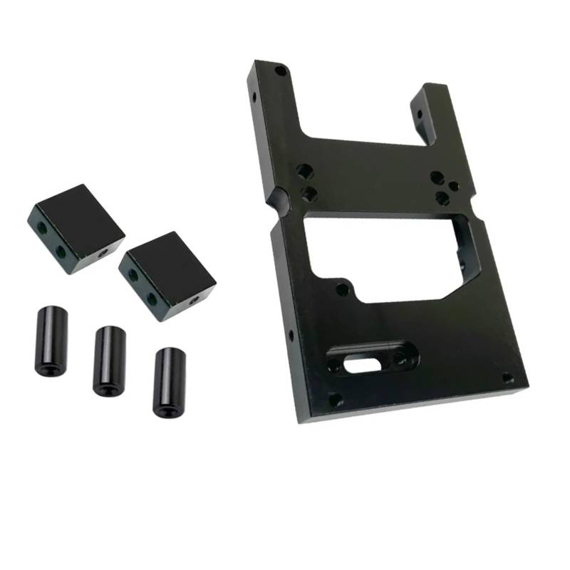RC Cars Teile Kompatibel Mit WPL B14 B24 C14 C24 Q65 Für MN D90 D99S MN45 Rc Auto Ersatzteile Metall Lenkservo Lager Feste Montagehalterung(Black) von QWHTYO