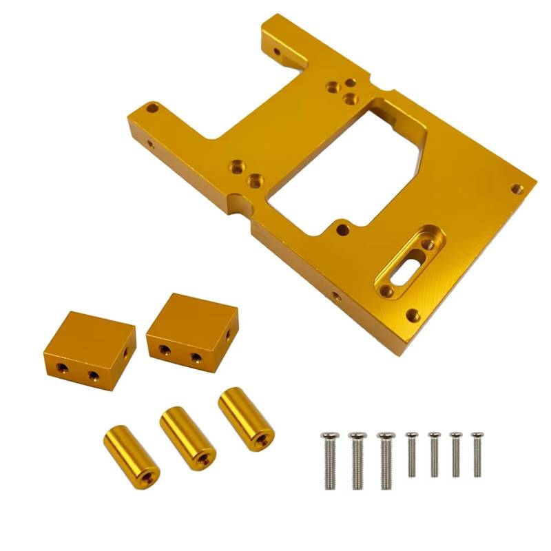 RC Cars Teile Kompatibel Mit WPL B14 B24 C14 C24 Q65 Für MN D90 D99S MN45 Rc Auto Ersatzteile Metall Lenkservo Lager Feste Montagehalterung(Yellow) von QWHTYO