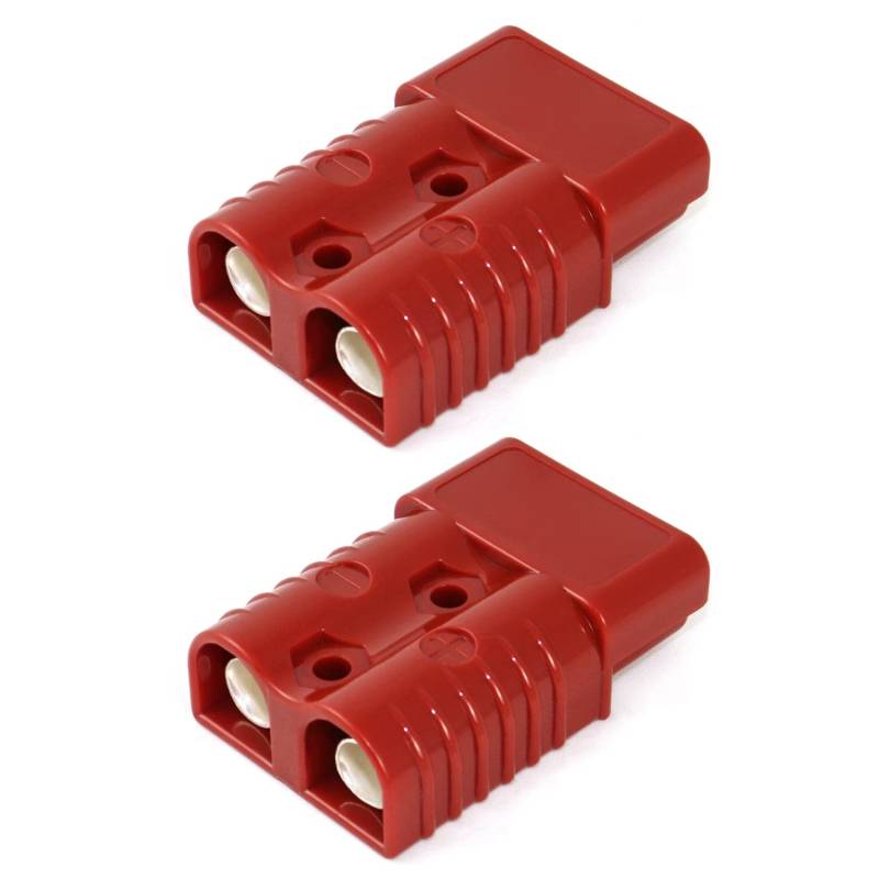 QWORK® 175 Amp Batterie Stecker, AWG 1/0 Steckverbindung Schnellverbinder für Gabelstapleranhänger von QWORK