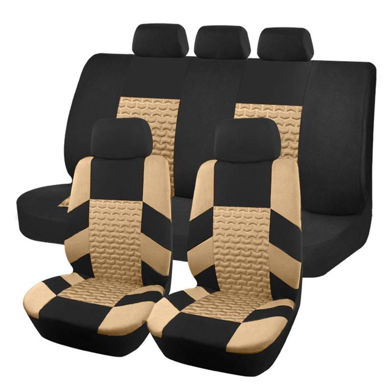 QWTYAFDD Autositzbezug Set,für Audi A1 8X1 8XK A3 8p 8v 8l Sportback A4 Universal-Sitzbezug, Komplett-Set, Schonbezüge Autositze für Vordersitze und Rückbank,C von QWTYAFDD
