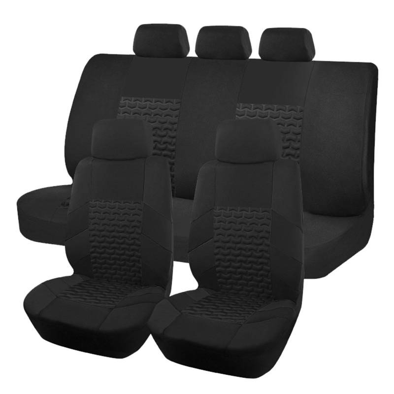 QWTYAFDD Autositzbezug Set,für Audi A3 8P Sportback A3 8P Sportback S 8L 8V Universal-Sitzbezug, Komplett-Set, Schonbezüge Autositze für Vordersitze und Rückbank,B von QWTYAFDD