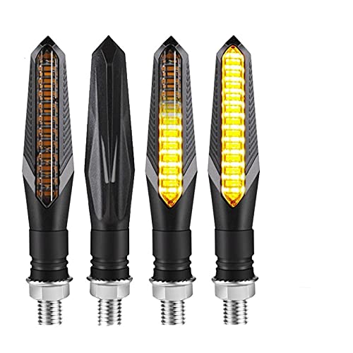 Blinker Motorrad,Motorrad Blinker Blinker Signale Anzeige Motorrad Flasher eingebautes Relais Pfeil Motorrad Blinker Blinker Lichtmotorradlicht(Mode B- 2PCS) von QXYOGO