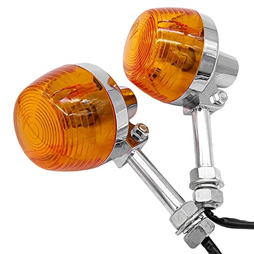 Blinker Motorrad,Motorrad Blinker Motorrad 10mm Blinker Lichtanzeigen Blinker Blinker Bernsteinlampe von QXYOGO