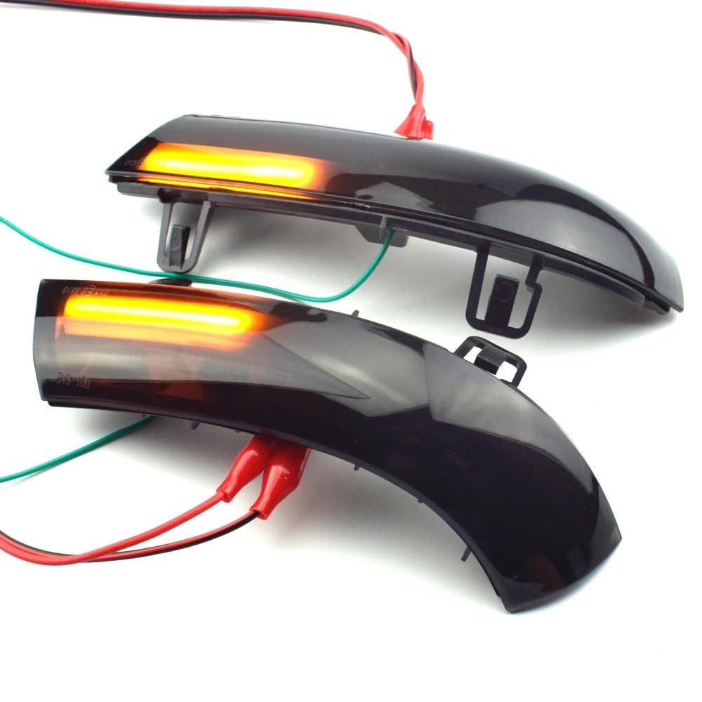 Spiegelblinker Dynamische,Dynamische Blinker LED Blau Dynamische Blinker Fließende Wasser Blinklicht(Yellow) von QXYOGO