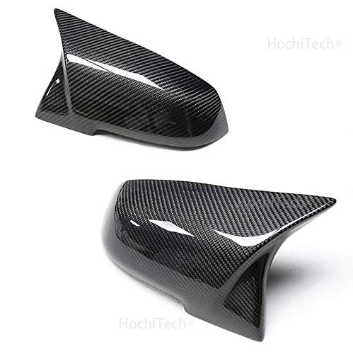Spiegelkappen,Auto Rückspiegel Abdeckung 2 Stück Rearviewspiegelabdeckung Cap Carbon Black Passend für BMW Serie 1 2 3 4 X M 220i 328i 420i F20 F21 F22 F23 F30 F32 F33 F36 X1(Carbon fiber pattern) von QXYOGO