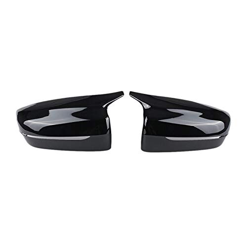 Spiegelkappen,Auto Rückspiegel Abdeckung 2ST Auto Bright Black Side Rückspiegel Abdeckung Ersatz Passend für BMW 5er G11 G12 G30 G38 2017-2019 von QXYOGO