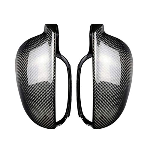Spiegelkappen,Auto Rückspiegel Abdeckung 2ST Carbon-Faser-Art ABS Seitenrückspiegel Abdeckung Ersatz Passend für 5 Golf MK5 2003-2009 Spiegelkappen,Auto Rückspiegel Abdeckung 2ST Carbon-Faser-Art ABS Seitenrückspiegel Abdeckung Ersatz Passend für 5 Golf MK5 2003-2009 von QXYOGO