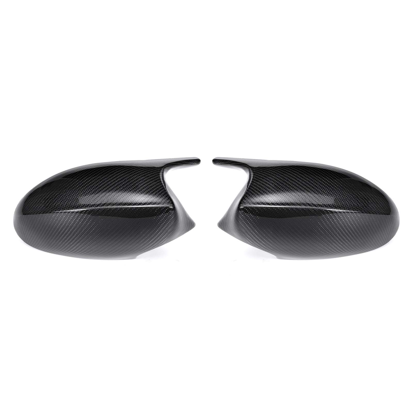 Spiegelkappen,Auto Rückspiegel Abdeckung 2xMirror Abdeckung Auto-Seitentürrückseitenspiegel Abdeckkappe Passend für BMW E90 E91 E92 E93 2005-2007 2006-2009 M3 Stil E80 E81 E87(Real Carbon Fiber) von QXYOGO