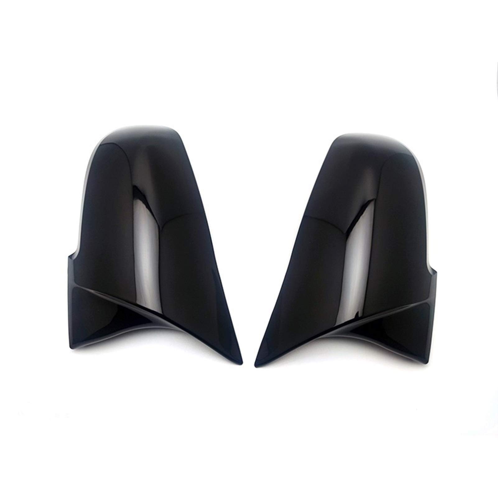 Spiegelkappen,Auto Rückspiegel Abdeckung Passend für BMW 1 2 3 4 X M Series Rückansicht Seitenspiegelabdeckung F20 F21 F22 F23 F30 F32 F36 X1 E84 F87 M2 Carbon Style Autozubehör(2pcs Black AN) von QXYOGO