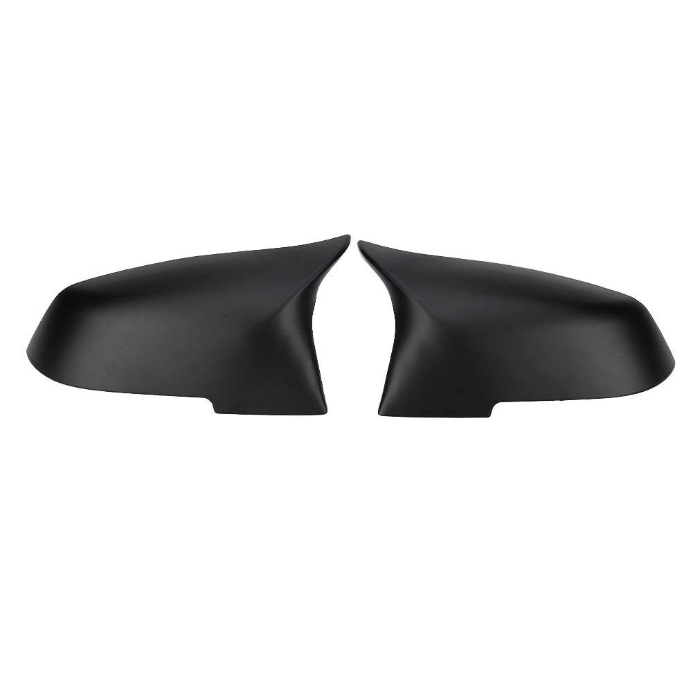 Spiegelkappen,Auto Rückspiegel Abdeckung Passend für BMW F20 F21 F87 F23 F30 F36 M2 X1 E84 Gloss Black Seitenspiegel Abdeckkappe Rück -M4 Stil(Sub Black) von QXYOGO