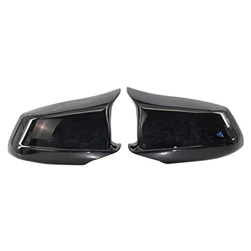 Spiegelkappen,Auto Rückspiegel Abdeckung Spiegelabdeckungen fit Passend für BMW 5er F10 / F11 / F18 Pre-Lci 11-13 Spiegelkappen Ersatz-Außenspiegel-Kappen Hecktür Flügel Rear-View(Black) von QXYOGO
