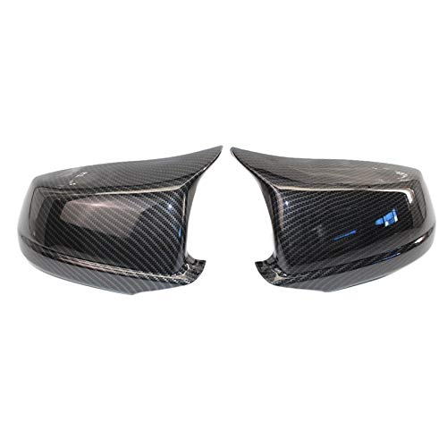 Spiegelkappen,Auto Rückspiegel Abdeckung Spiegelabdeckungen fit Passend für BMW 5er F10 / F11 / F18 Pre-Lci 11-13 Spiegelkappen Ersatz-Außenspiegel-Kappen Hecktür Flügel Rear-View(Carbon Fiber) von QXYOGO