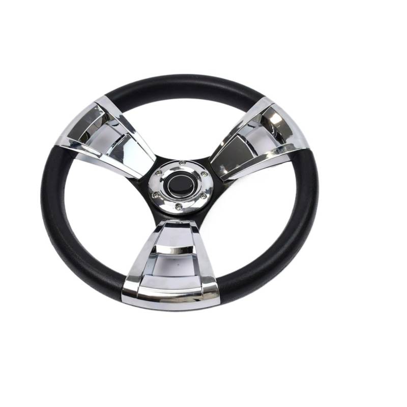 Sportlenkrad,Drifting Steering Wheel,Lenkrad 350mm PU Auto Lenkrad Mit 50mm Tiefe Halterung Racing Lenkrad Universal von QXYOGO