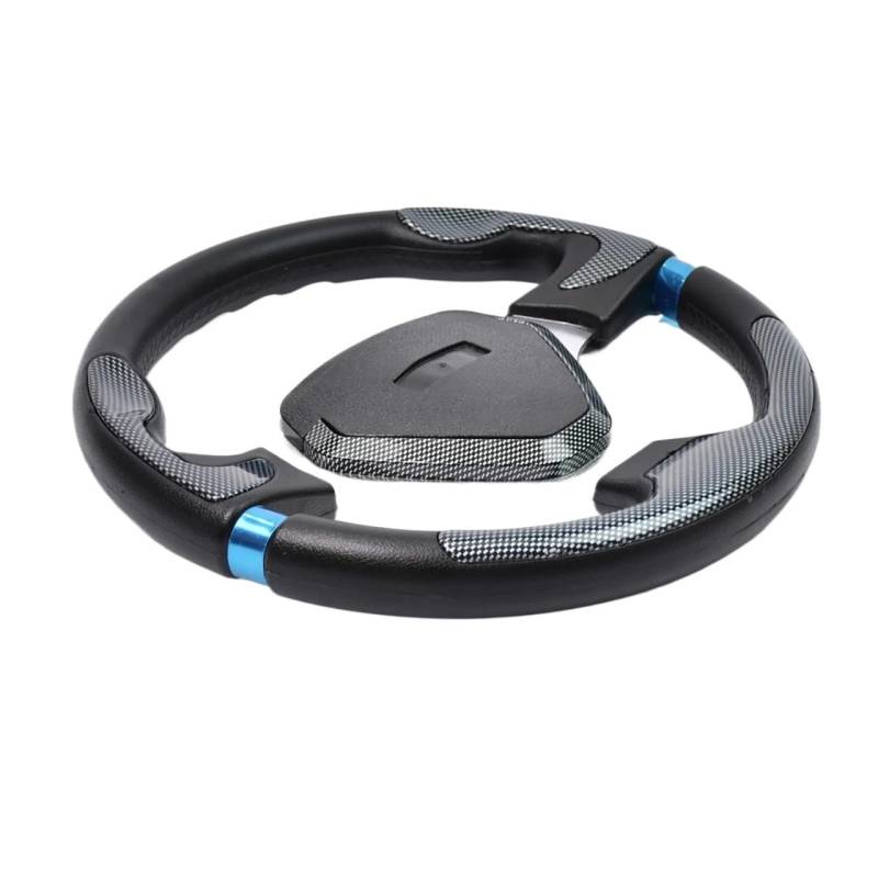 Sportlenkrad,Drifting Steering Wheel,Lenkrad Universal-Lenkrad aus PU-Material, 320 mm, Oxidationshalterung von QXYOGO