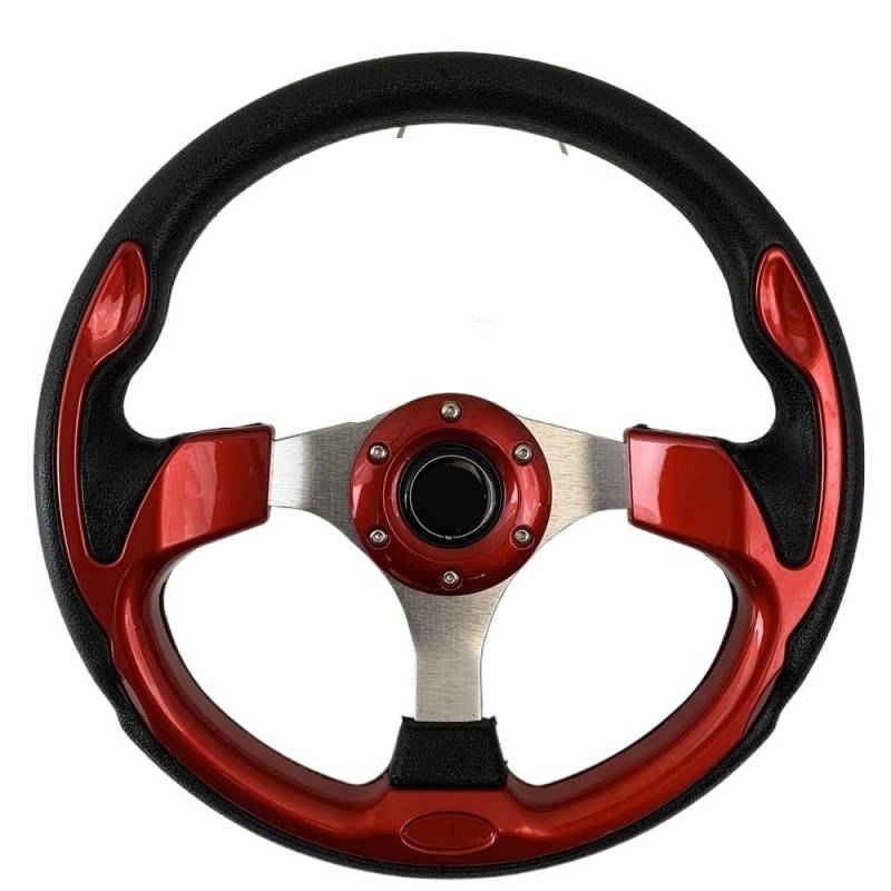 Sportlenkrad,Drifting Steering Wheel,Lenkrad Universal Racing Car Racing Lenkräder PU 13 Zoll 320 mm Sport Lenkrad(C) von QXYOGO