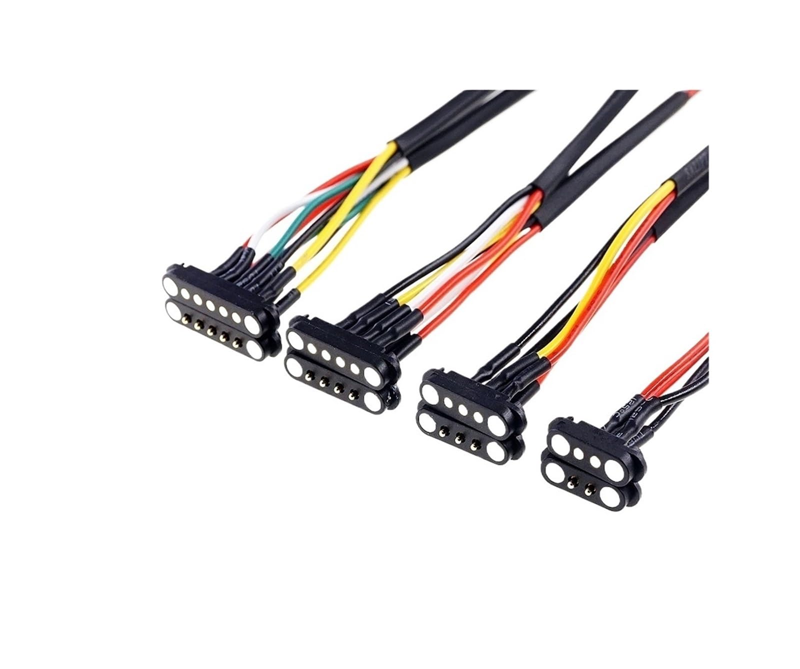 1/3/5 Paar gefederte Stecker und Buchse, 2,54 mm Rastermaß, 2P, 3, 4, 5, 6, 7, 8, 9-polig, Durchgangslöcher, PCB-BTB-Anschluss, 2A DC, magnetischer Pogo-Pin(Male Female wires,5PAIRS_9P) von QXYSLHKC