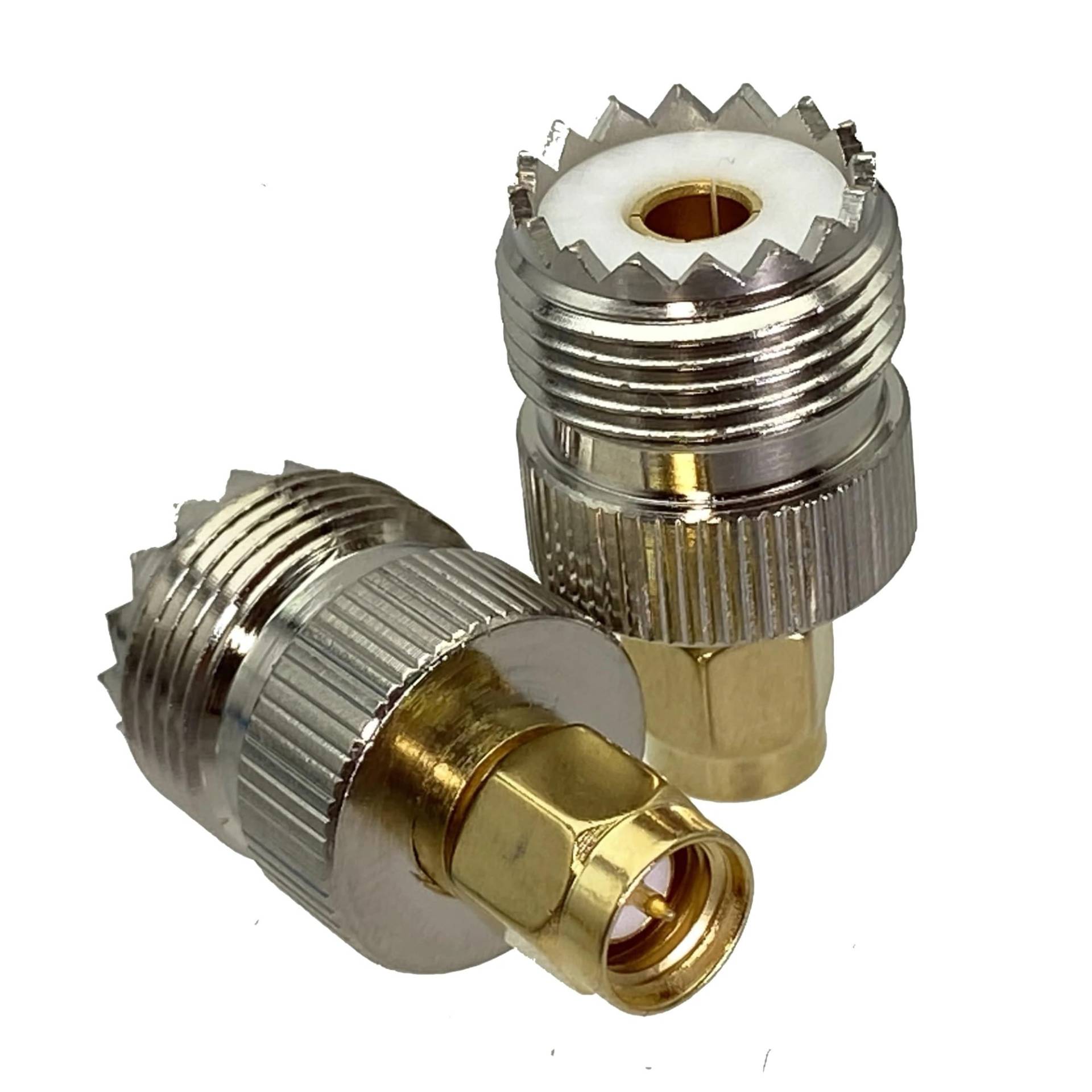 1 stücke UHF SO239 PL259 auf SMA Stecker & Buchse RF Koaxial Stecker Adapter Draht Terminals Gerade Messing(UHF Jack to SMA Plug) von QXYSLHKC