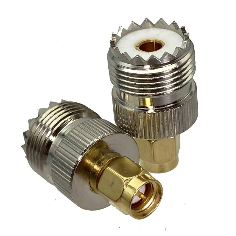 1 stücke UHF SO239 PL259 auf SMA Stecker & Buchse RF Koaxial Stecker Adapter Draht Terminals Gerade Messing(UHF Jack to SMA Plug) von QXYSLHKC