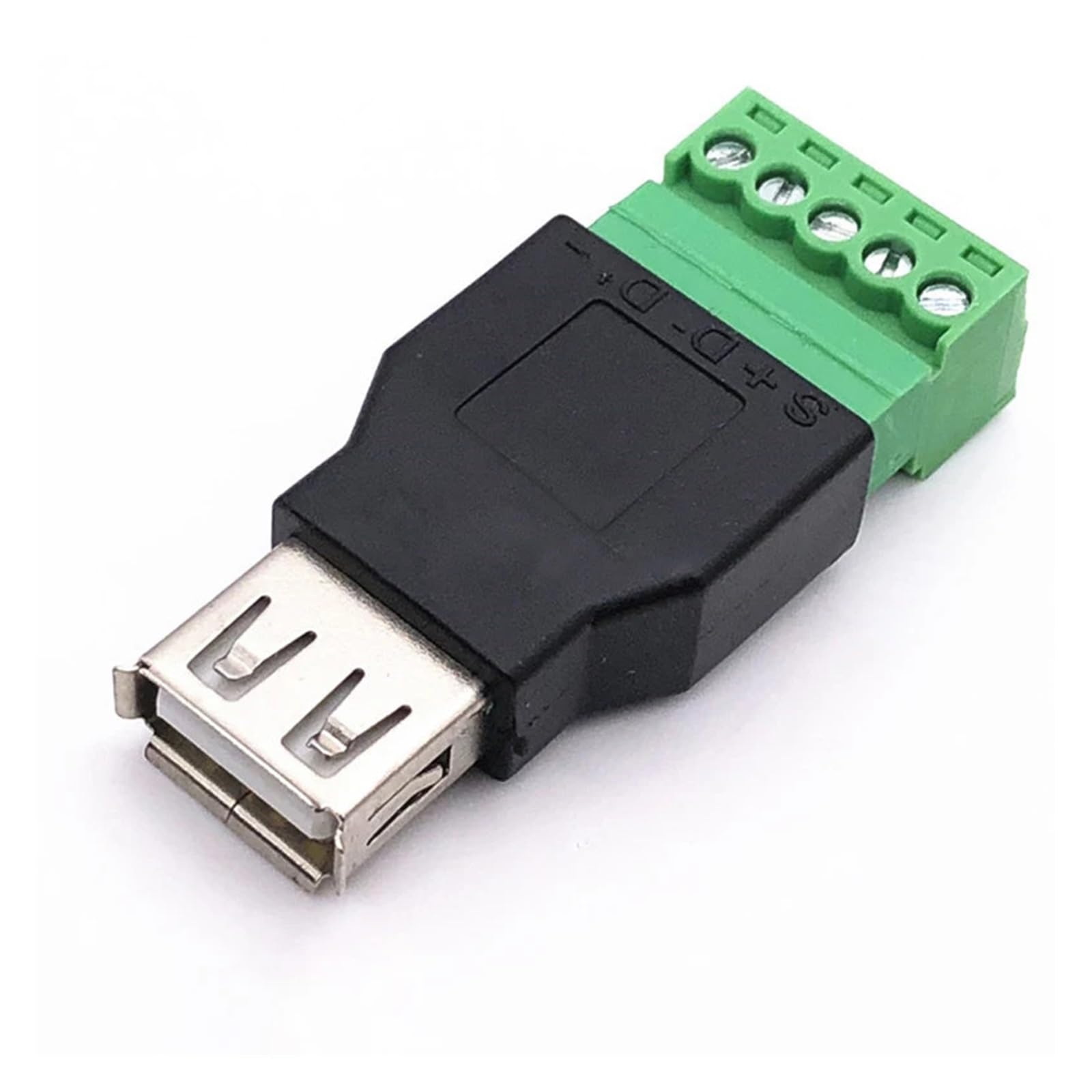 1 stücke USB 2.0 Typ A Stecker/Buchse auf 5 Pin Schraubanschluss USB Jack mit Schild USB2.0 auf Schraubklemmenstecker(ZL-5K-G) von QXYSLHKC