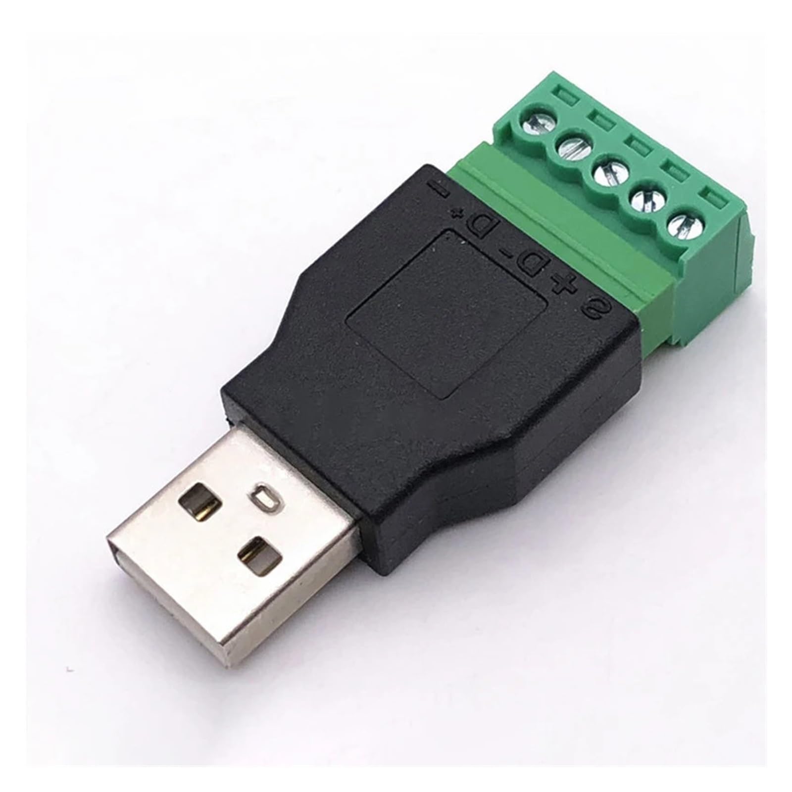 1 stücke USB 2.0 Typ A Stecker/Buchse auf 5 Pin Schraubanschluss USB Jack mit Schild USB2.0 auf Schraubklemmenstecker(ZL-5K-M) von QXYSLHKC
