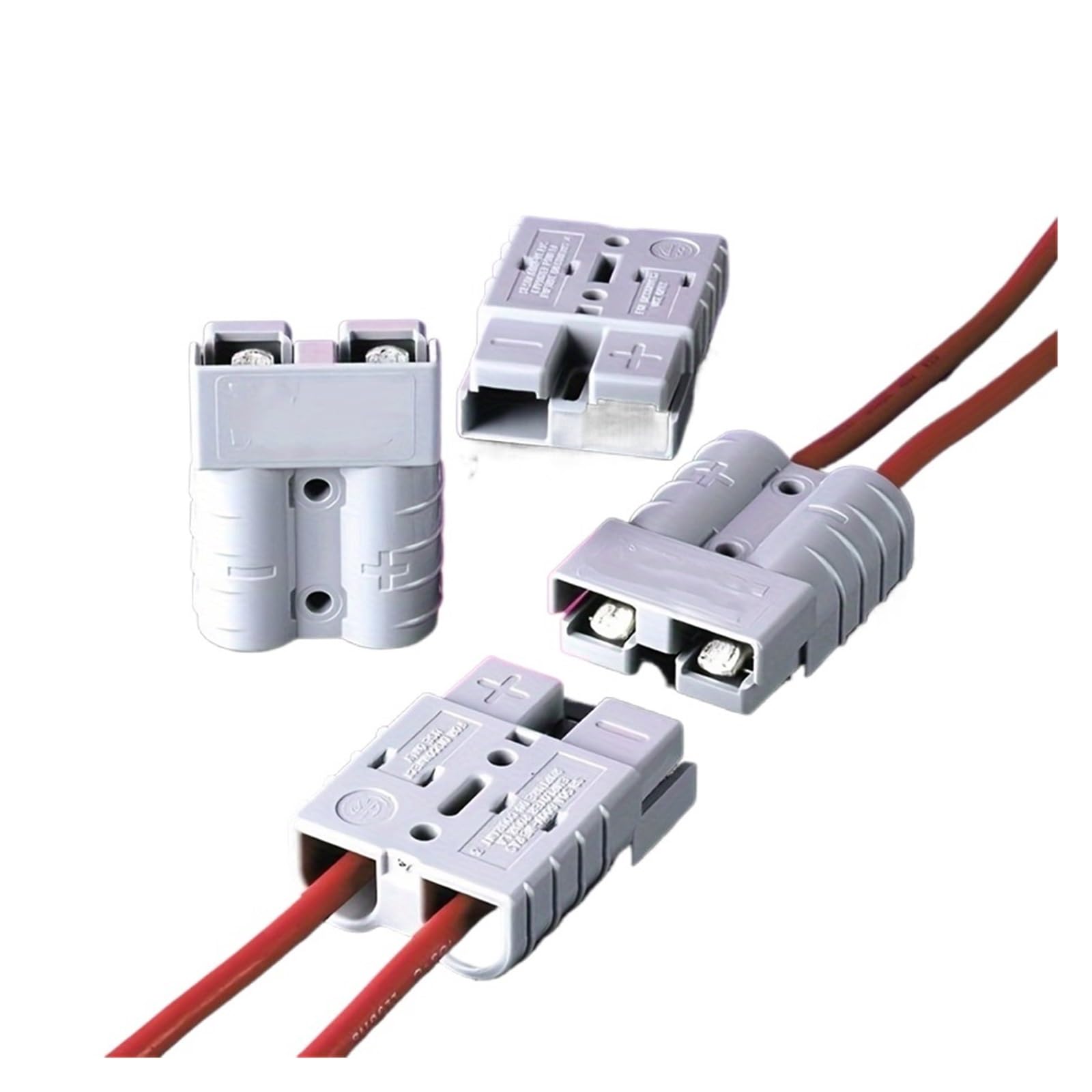 2/6/10 Stück 50A 120A 175A 350A Batterieladeanschluss 600V Strom Schneller Netzstecker for elektrische Batterien(Red,6PCS_50A) von QXYSLHKC