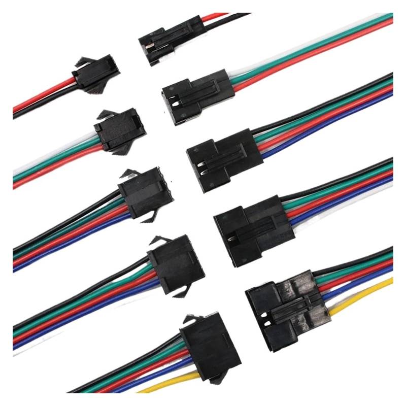 2Pin 3Pin 4Pin 5Pin 6Pin LED-Anschluss Männlich/Weiblich JST SM 2 3 4 5 6Pin Stecker Anschlusskabel Kabel for LED-Streifenlicht-Lampentreiber(100 Pairs,5P) von QXYSLHKC
