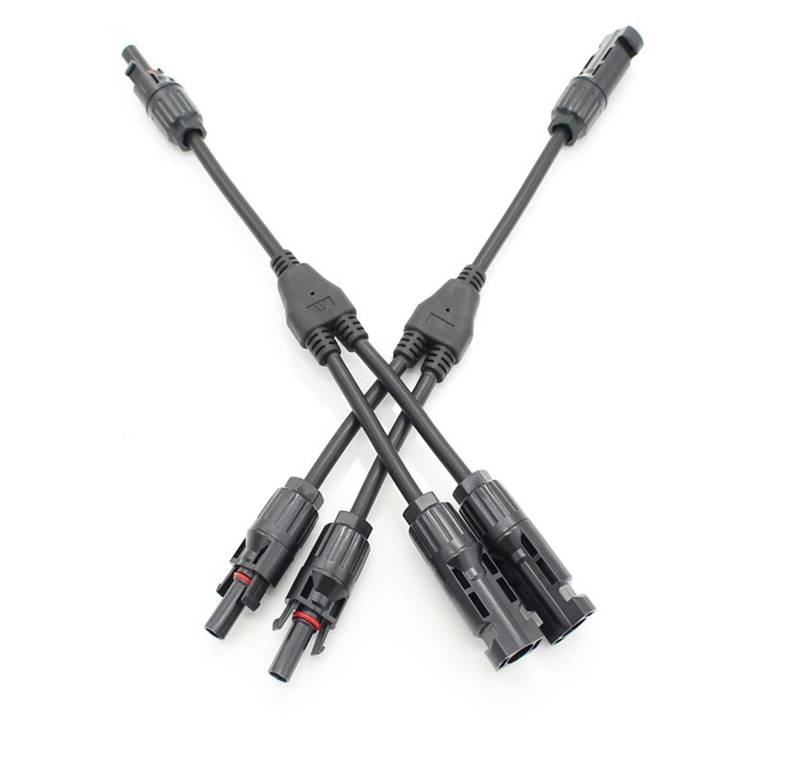 2Y Zweig parallel verbindung 30A 1000V Elektrische Solar Stecker Photovoltaik 2 stücke solar Panel Kabel Draht Verbinden von QXYSLHKC