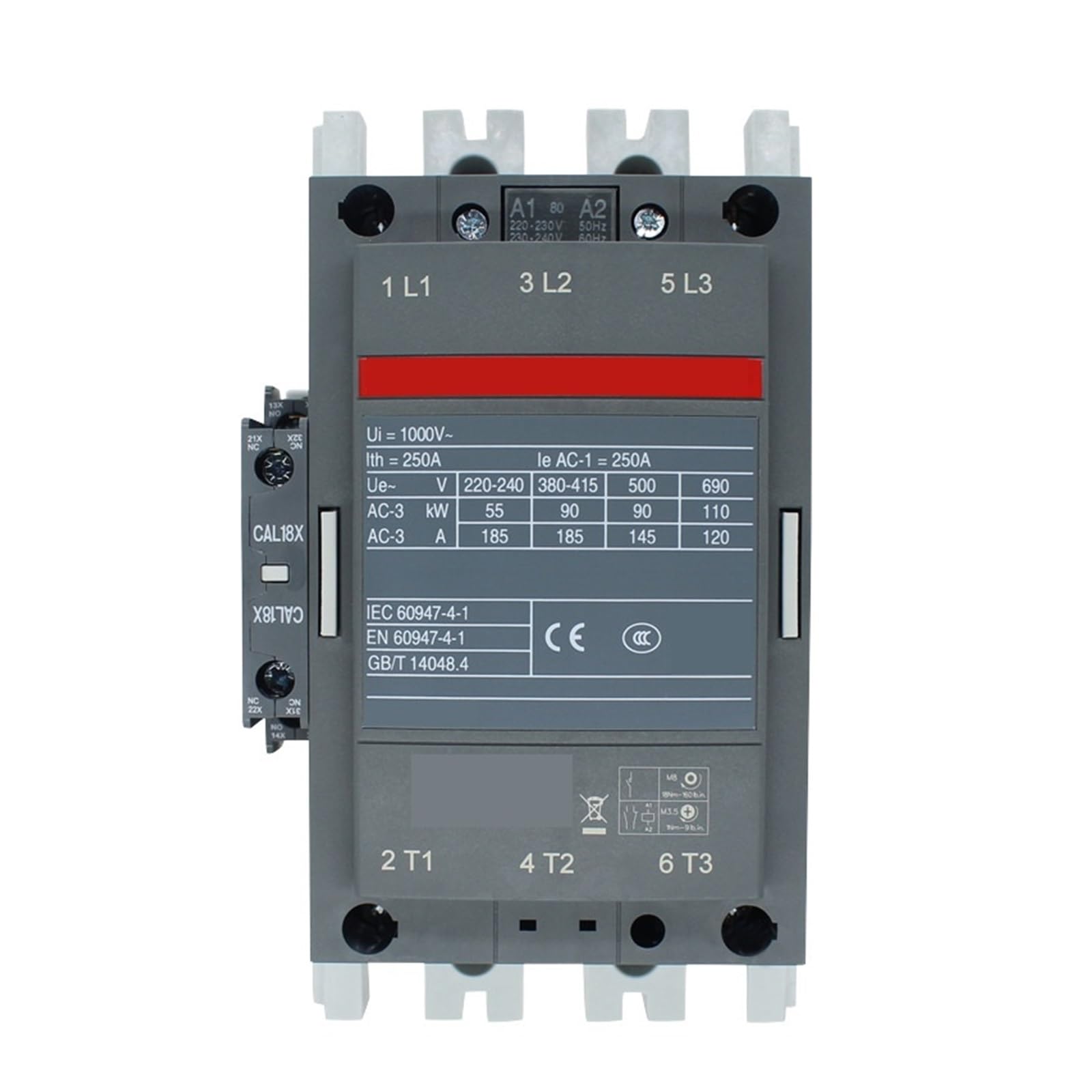 3-polige Schütze Serie 1NC & 1NO 50HZ/60HZ 24V~440V 185A AX185-30-11(Other voltage) von QXYSLHKC