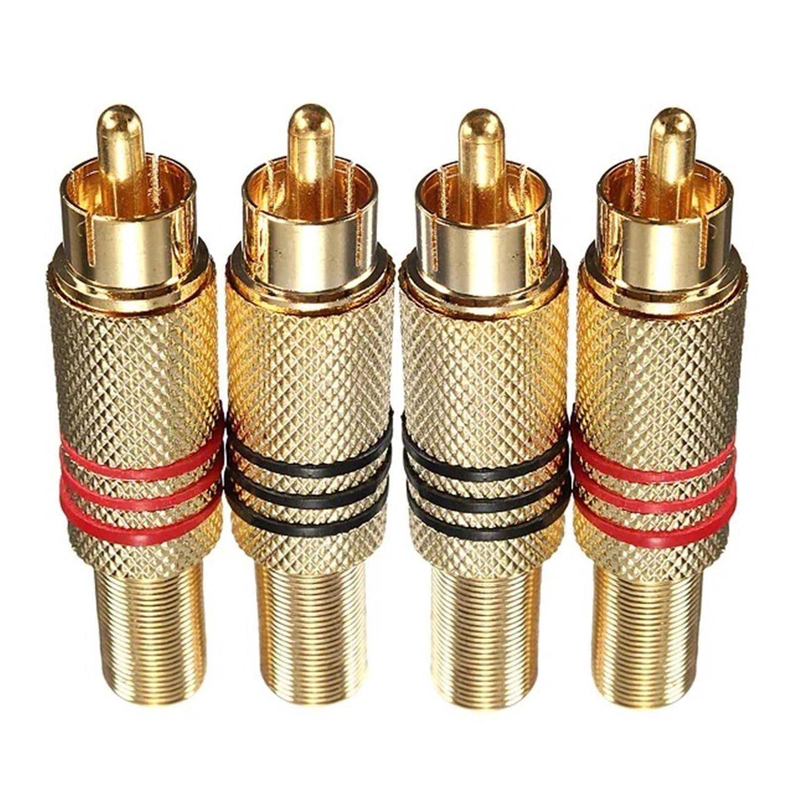 4 Stücke 2 Paar Gold Cinch-stecker Solder Video Adapter Stecker Große 4 Stücke 2 Paar Gold Cinch-stecker Solder Video Adapter Stecker Große von QXYSLHKC