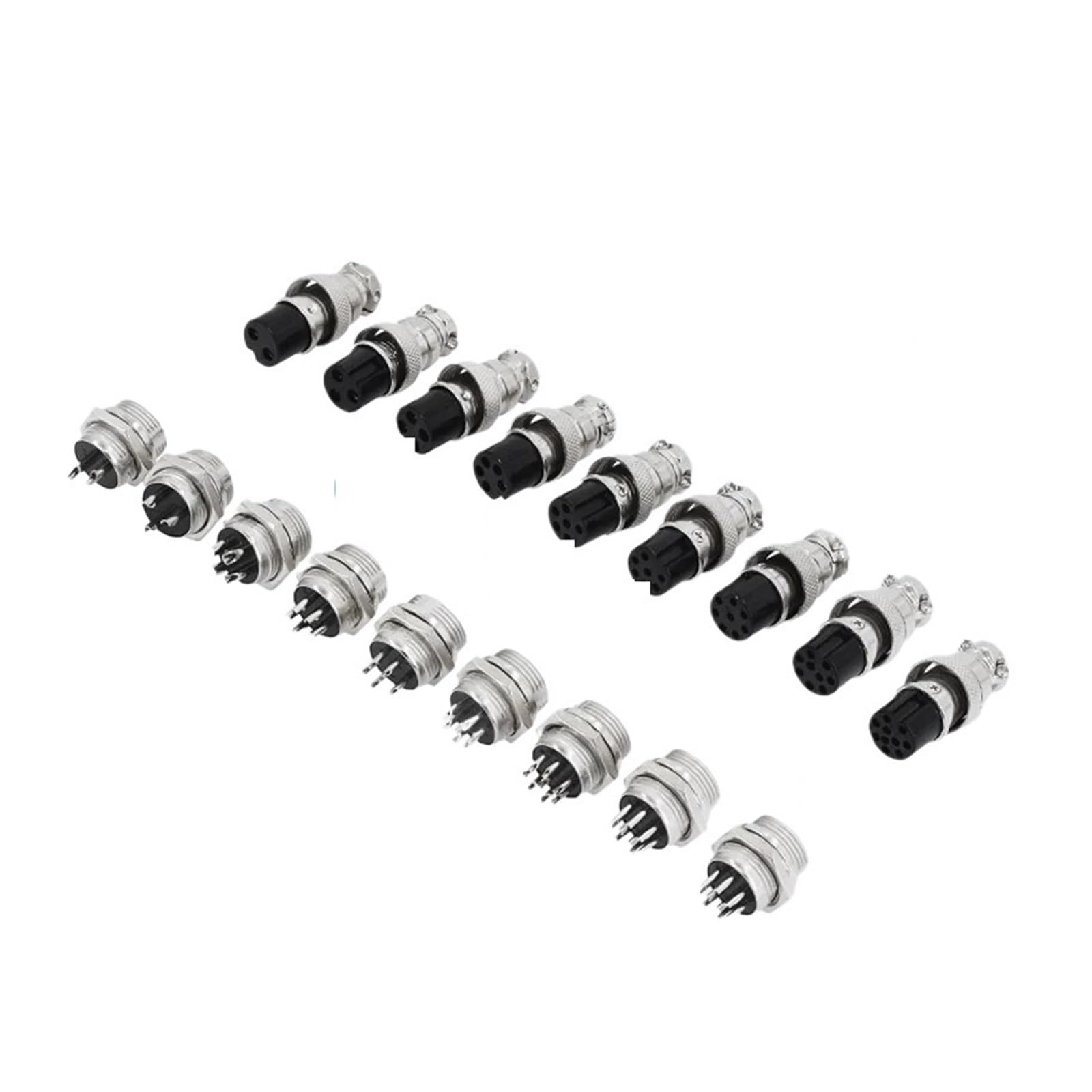 5/10/20Set GX12 GX16 GX20 2 3 4 5 6 7 8 9 10 12 14 15 Pin Männlich & Weiblich Docking Aviator Luftfahrt Steckdose Rundsteckverbinder(GX16,5 SETS(MALE FEMALE)_4P) von QXYSLHKC