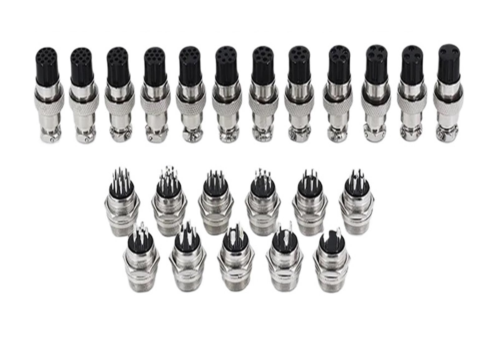 5/10/20Set GX12 GX16 GX20 2 3 4 5 6 7 8 9 10 12 14 15 Pin Männlich & Weiblich Docking Aviator Luftfahrt Steckdose Rundsteckverbinder(GX20,20 SETS(MALE FEMALE)_3P) von QXYSLHKC