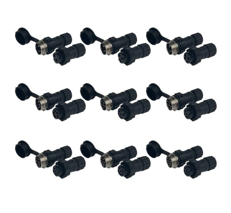 5/10/20Set GX12 GX16 GX20 2 3 4 5 6 7 8 9 10 12 14 15 Pin Männlich & Weiblich Docking Aviator Luftfahrt Steckdose Rundsteckverbinder(QL16 Docking,5 SETS(MALE FEMALE)_5P) von QXYSLHKC